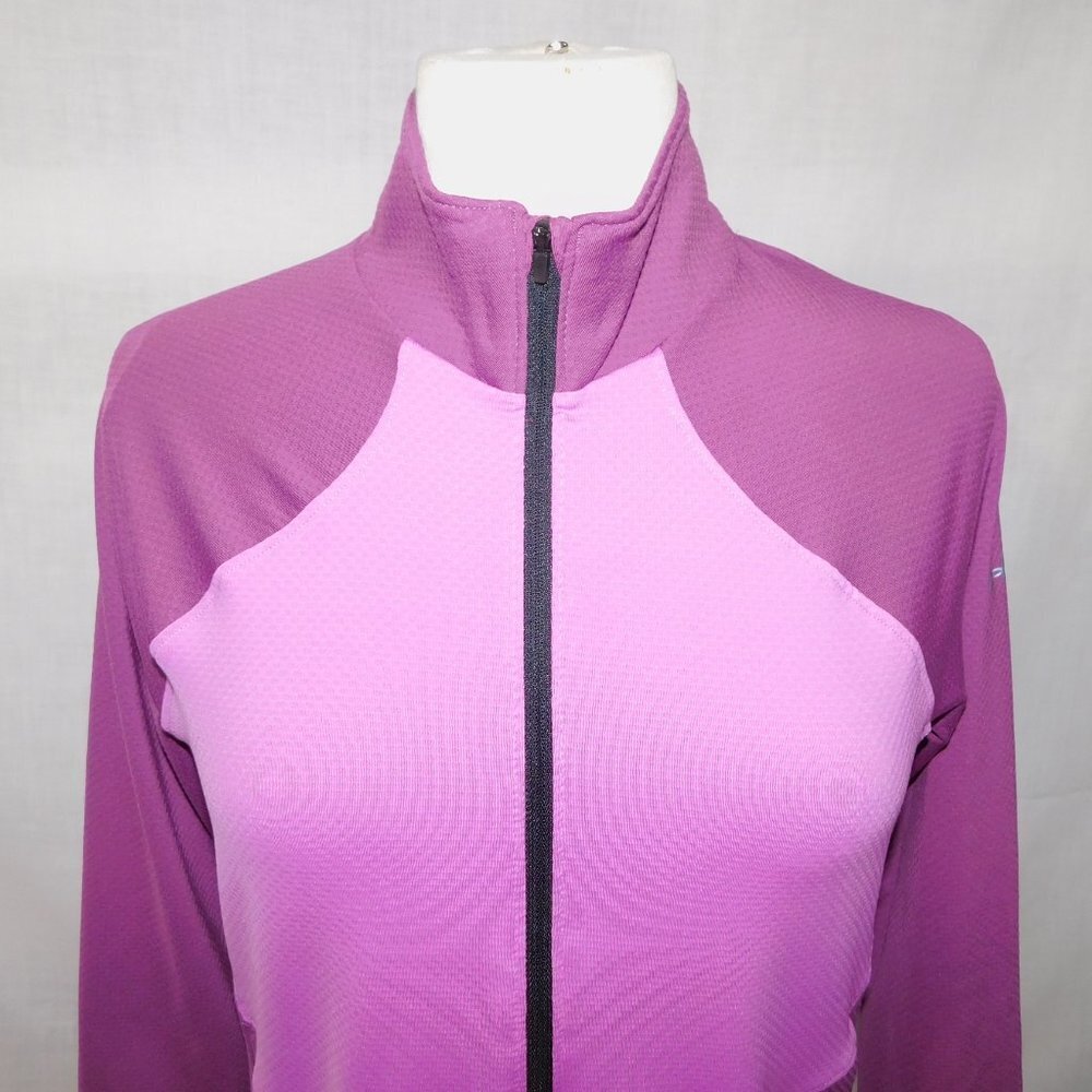 Under Armour fitted Coldgear Reactor 1/4 Zip Pullover LS running shirt Womens L - Picture 2 of 10